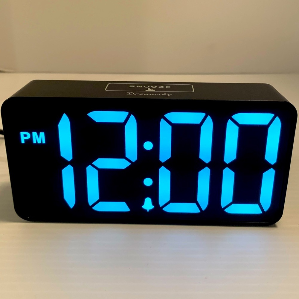 DreamSky Digital Alarm Clock With Big Numbers for Seniors & Visually Impaired
